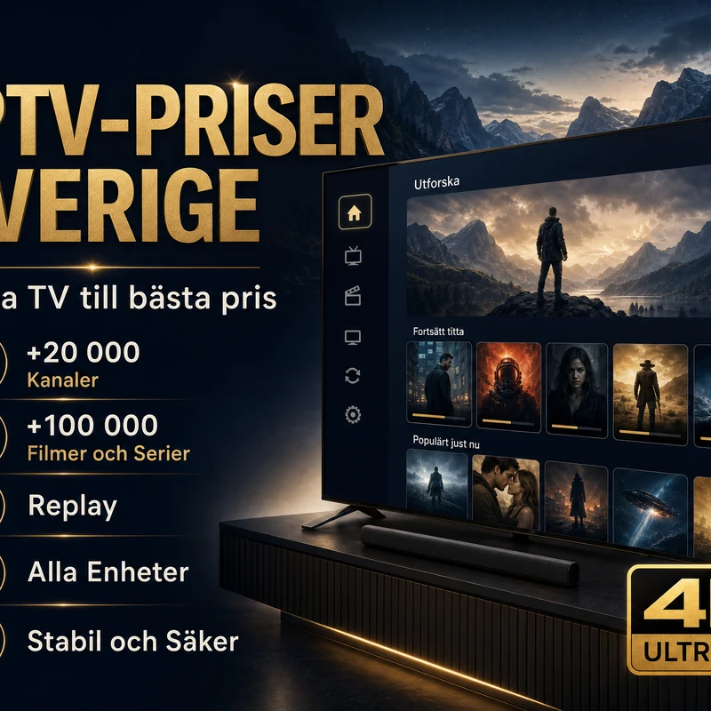 IPTV-priser Sverige – Strong 4K abonnemang för Smart TV
